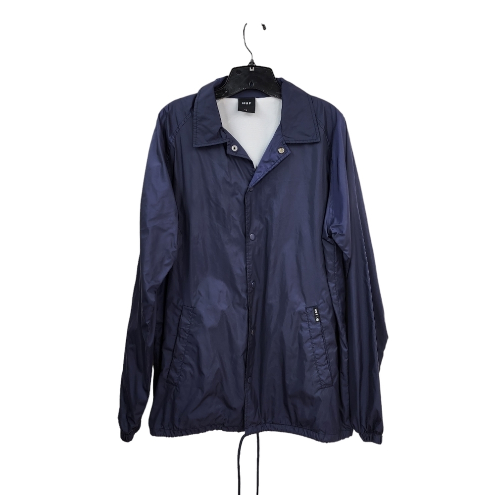 Huf Men's Nylon Shell Snap Jacket - L